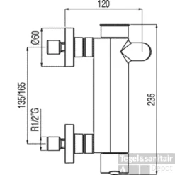 Lex Tres Badmengkraan Met Handdouche 181474 -Baden Luxe Verkoop tres 181474 tech