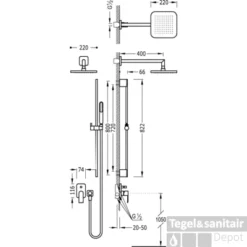 Loft Tres Inbouw Doucheset 20018003