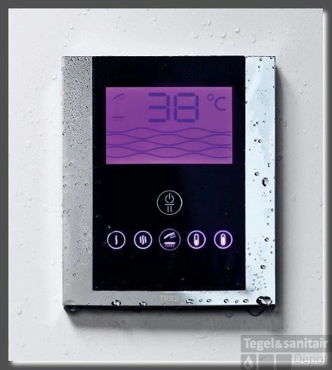 Tres Electronische Inbouw Doucheset Met Regendouche Chroom 09286502 2 Tres Electronische Inbouw Doucheset Met Regendouche Chroom 09286502 - Afbeelding 2