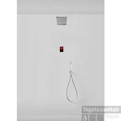 Tres Electronische Inbouw Doucheset Met Regendouche Chroom 09286502 4 Tres Electronische Inbouw Doucheset Met Regendouche Chroom 09286502 - Afbeelding 4