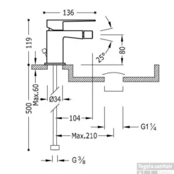 Tres Slim Bidetmengkraan Chroom 20212001D Kloon 12-06-2015 11:21:03