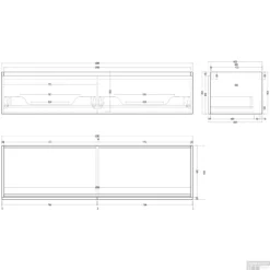 Badkamermeubelset Boss & Wessing Anubis 160cm 2 Laden Grijs Eiken Met Wastafel (Naar Keuze) 5 Badkamermeubelset Boss & Wessing Anubis 160cm 2 Laden Grijs Eiken Met Wastafel (Naar Keuze) -Baden Luxe Verkoop tt 160cm 10