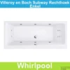 Ligbad Villeroy & Boch Subway 160x70 Cm Balboa Whirlpool Systeem Enkel