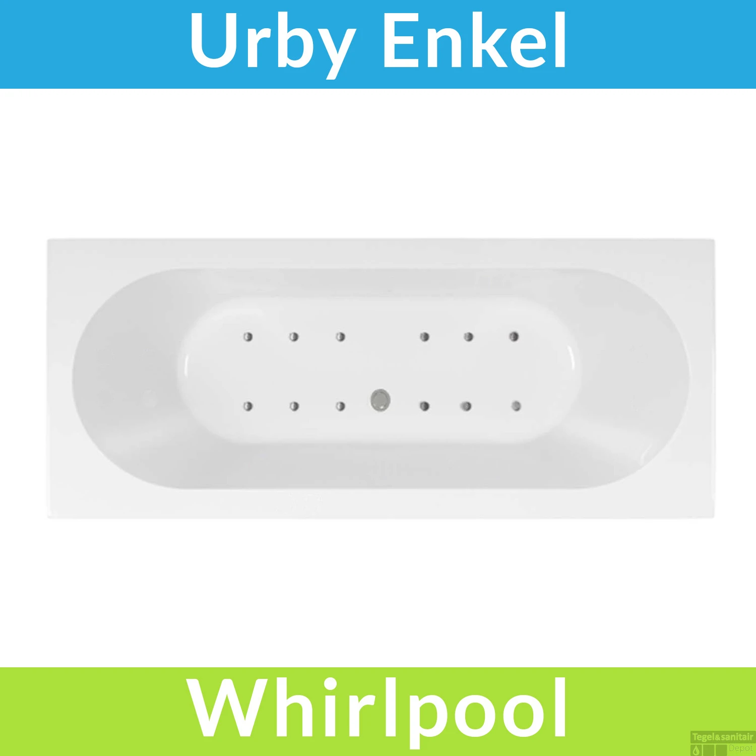 Whirlpool Boss & Wessing Urby 180x80 Cm Bodem Luchtsysteem 1 Whirlpool Boss & Wessing Urby 180x80 Cm Bodem Luchtsysteem
