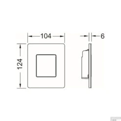 Urinoir Set Salenzi Hung Achterinlaat Mat Wit Met TECE Solid Drukplaat Metaal -Baden Luxe Verkoop urinoir bedieningsplaat tece solid glanzend chroom tech1 1