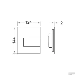 Urinoir Set Salenzi Hung Achterinlaat Mat Wit Met TECE Square Drukplaat Glas -Baden Luxe Verkoop urinoir bedieningsplaat tece square metaal glanzend wit 124x144 cm tech 1