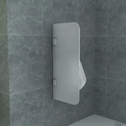 Urinoirscherm Schaamschot Boss & Wessing Perry 40x90 Cm Melkglas Wit