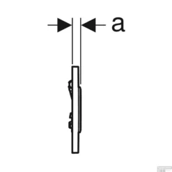 Urinoirstuursysteem Geberit Sigma 10 Pneumatische Bediening Wit/Chroom -Baden Luxe Verkoop urinoirstuursysteem geberit sigma 10 pneumatische bediening witchroom tec1