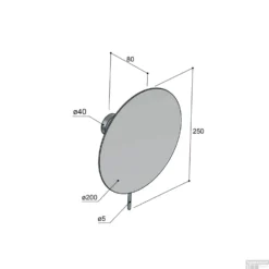 Baden Luxe Verkoop -Baden Luxe Verkoop vergrotingsspiegel hotbath cobber wandmontage draaibaar 20 cm geborsteld messing tech