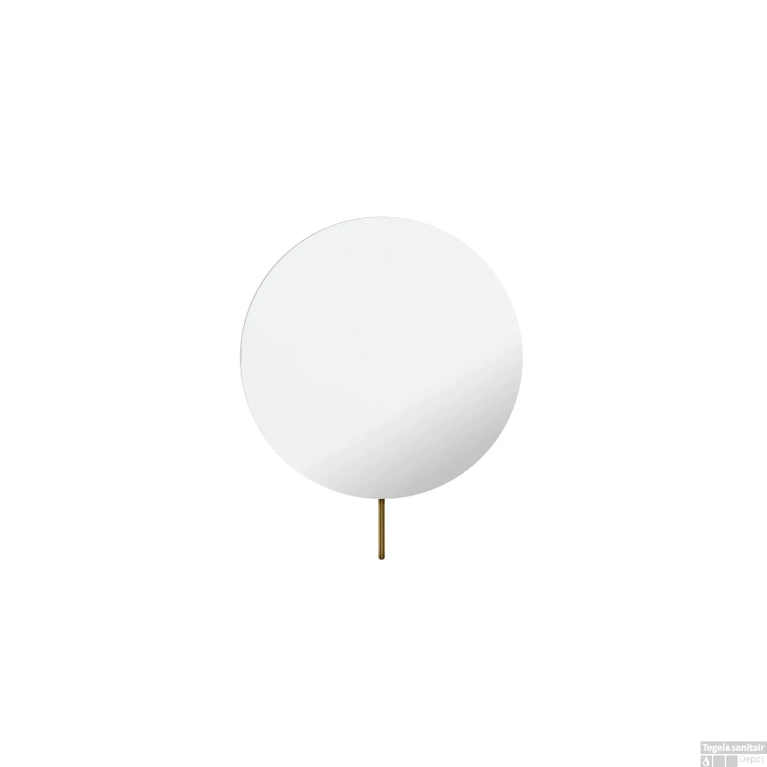 Vergrotingsspiegel Hotbath Cobber Wandmontage Draaibaar 20 Cm Geborsteld Messing PVD