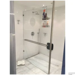 Verticale Stabilisatiestang Met Plafond Bevestiging Wiesbaden Chroom Voor 10 Mm -Baden Luxe Verkoop verticale stabilisatie 2