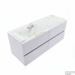 MONDIAZ VICA-DLUX 120cm Badmeubel Onderkast Cale 4 Lades. Inbouw Wastafel CLOUD Links 1 Kraangat, Kleur Frappe. -Baden Luxe Verkoop vica dluxe inbouw cloud frappe cale google 2 0047