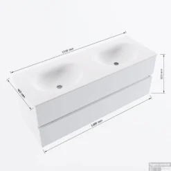 MONDIAZ VICA 130cm Badmeubel Onderkast Marquina 2 Lades. Wastafel Moon Dubbel 2 Kraangaten, Kleur Talc Met Spiegel LED. 15 MONDIAZ VICA 130cm Badmeubel Onderkast Marquina 2 Lades. Wastafel Moon Dubbel 2 Kraangaten, Kleur Talc Met Spiegel LED. -Baden Luxe Verkoop vicamoon130dubbel2maattekening 12526264451843