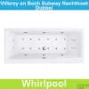 Ligbad Villeroy & Boch Subway 160x70 Cm Balboa Whirlpool Systeem Dubbel