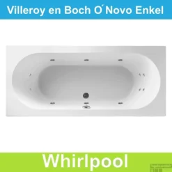 Ligbad Villeroy & Boch O.novo 180x80 Cm Balboa Whirlpool Systeem Enkel
