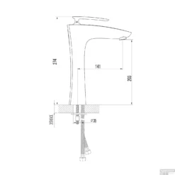 Wastafelmengkraan Sapho Veneta 1-hendel Recht 27.4 Cm Chroom -Baden Luxe Verkoop vn06 wastafelmengkraan sapho veneta 1 hendel recht 27.4 cm chroom 3