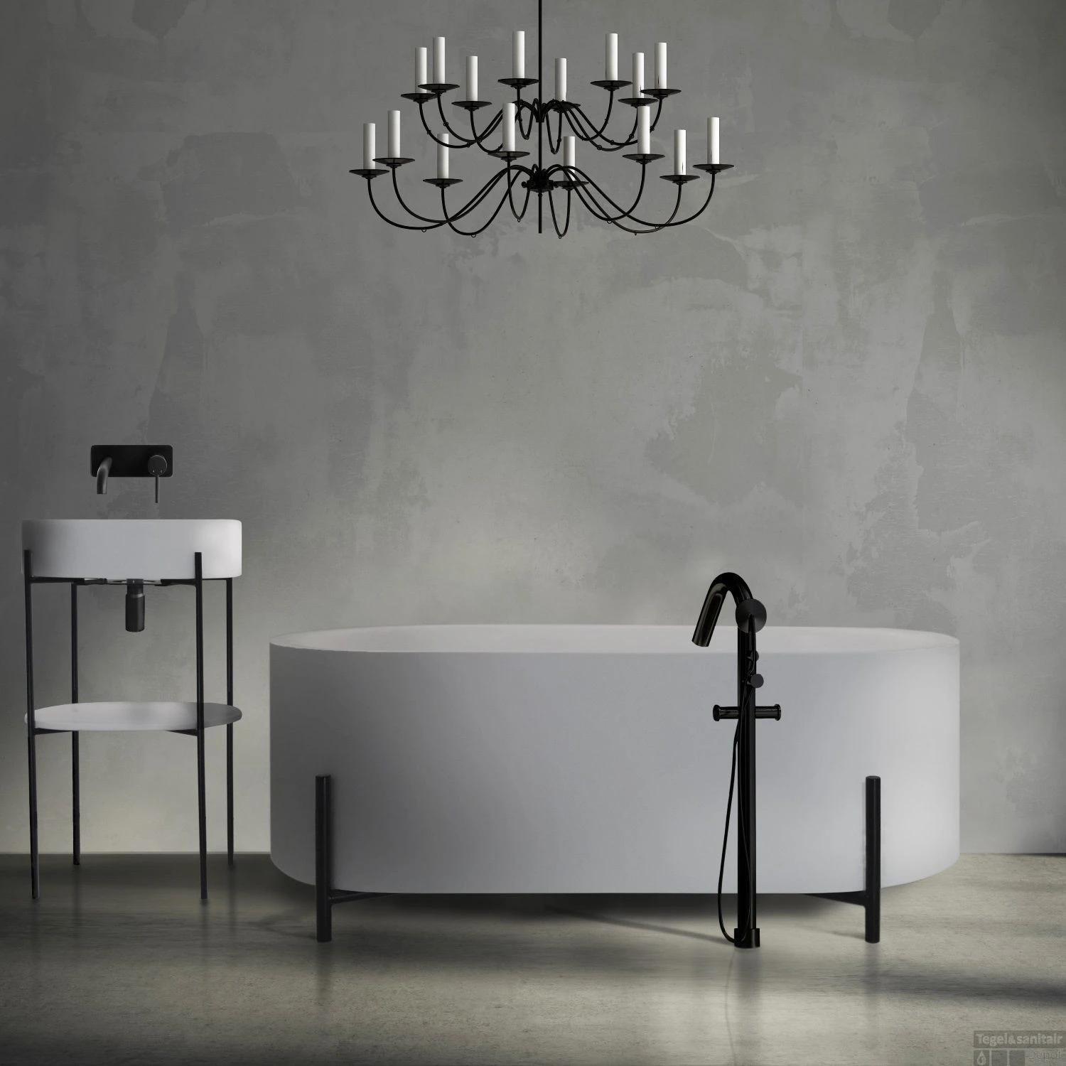 Vrijstaand Bad Arcqua Solid Surface 162x78x55 Cm Mat Wit 1 Vrijstaand Bad Arcqua Solid Surface 162x78x55 Cm Mat Wit