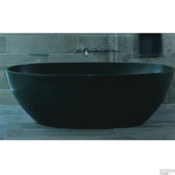 Vrijstaand Bad Luca Sanitair Vasca 180x80x60cm Solid Surface Antraciet -Baden Luxe Verkoop vrijstaand bad luca sanitair vasca 180x80x60cm solid surface antraciet luva1800a