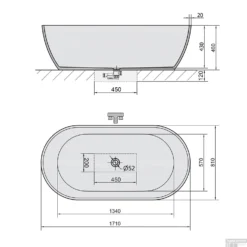 Vrijstaand Bad Sapho Reduta Gegoten Marmer 171x81x46 Cm Wit -Baden Luxe Verkoop vrijstaand bad sapho reduta gegoten marmer 171x81x46 cm wit sph72842 tech