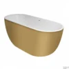 Vrijstaand Bad Xenz Humberto 170x72x63 Cm Solid Surface Goud