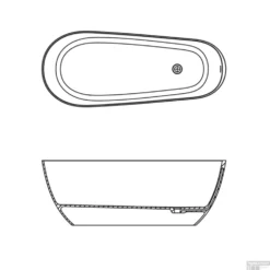 Vrijstaand Ligbad Allibert Galena 170x70x60 Cm Langwerpig Mat Wit -Baden Luxe Verkoop vrijstaand ligbad allibert galena 170x70x60 cm langwerpig mat wit tec1