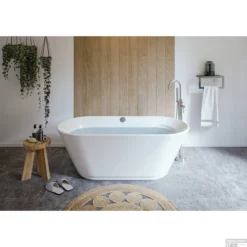 Vrijstaand Ligbad Allibert Zora 176x80x59 Cm Wit -Baden Luxe Verkoop vrijstaand ligbad allibert zora 176x80x59 cm wit sfeer2