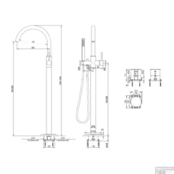 Vrijstaande Badkraan Brauer Black Met Handdouche Staafmodel Mat Zwart -Baden Luxe Verkoop vrijstaande badkraan brauer black met handdouche staafmodel mat zwart tech