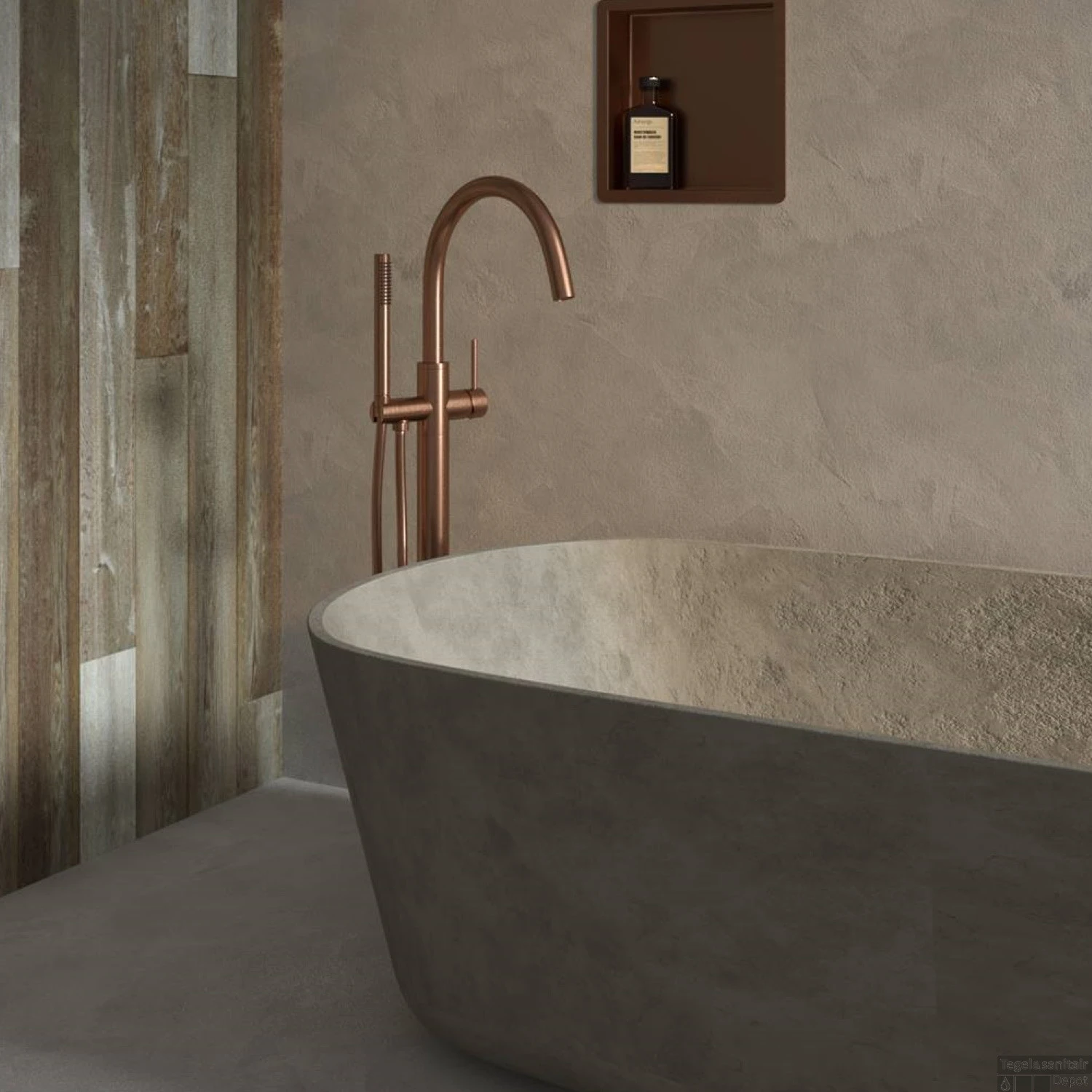 Vrijstaande Badkraan Brauer Copper Met Handdouche Staafmodel Koper 2 Vrijstaande Badkraan Brauer Copper Met Handdouche Staafmodel Koper - Afbeelding 2