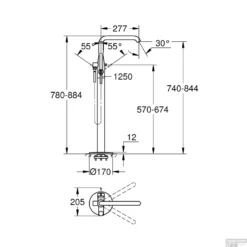 Vrijstaande Badkraan Grohe Essence New Met Douchegarnituur Hard Graphite Geborsteld -Baden Luxe Verkoop vrijstaande badkraan grohe essence new met douchegarnituur hard graphite geborsteld tech
