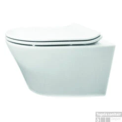 Wandcloset Boss & Wessing Vicente Junior Rimless Diepspoel Met Flatline Zitting Wit