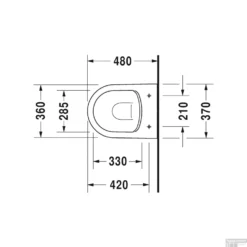 Duravit ME By Starck Wandcloset Compact Pack Diepspoel En Softclose Closetzitting 37x48x39 Cm Keramiek En Duroplast Wit -Baden Luxe Verkoop wandcloset duravit starck me rimless diepspoel 48 cm met softclose zitting wit tech