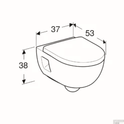 Wandcloset Geberit 300 WC-pack Rimfree Diepspoel Softclose Wit -Baden Luxe Verkoop wandcloset geberit 300 wc pack rimfree diepspoel softclose wit tech