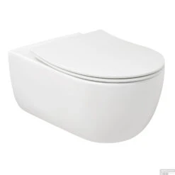 Wandcloset Pack Plieger Kansas Diepspoel Rimless Met Slim Zitting 36x54,5cm Mat Wit