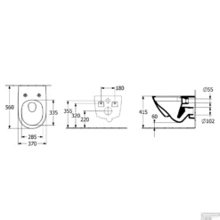Wandcloset Villeroy & Boch Subway 3.0 CeramicPlus TwistFlush AntiBac 37x56x40 Cm Wit Alpin 15 Wandcloset Villeroy & Boch Subway 3.0 CeramicPlus TwistFlush AntiBac 37x56x40 Cm Wit Alpin -Baden Luxe Verkoop wandcloset villeroy boch subway 3.0 ceramicplus twistflush antibac 37x56x40 cm wit alpin tech