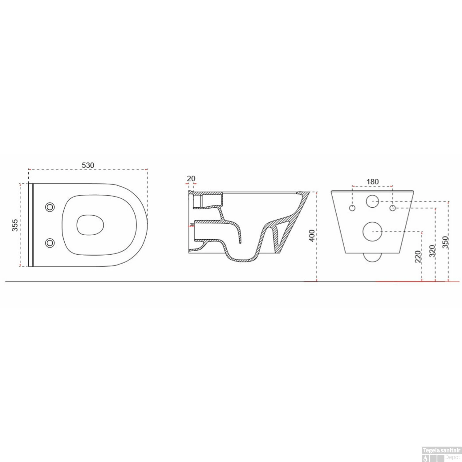Wandcloset Wiesbaden Stereo Rimless Softclose Met Shade Toiletzitting Glans Wit 4 Wandcloset Wiesbaden Stereo Rimless Softclose Met Shade Toiletzitting Glans Wit - Afbeelding 4