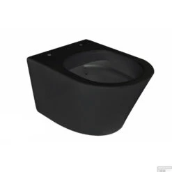 Wandcloset Wiesbaden Vesta Rimless 52 Cm Mat Zwart (Excl. Zitting)