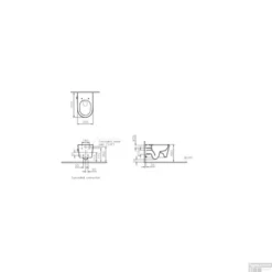 Wandclosetpack Vitra Nest 35.5x57cm Met Bidetfunctie En Softclose HOH 18cm Wit (incl Zitting) -Baden Luxe Verkoop wandclosetpack vitra nest 35.5x57cm met bidetfunctie en softclose wit tech