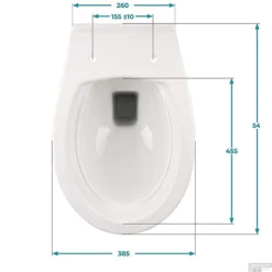 Wandtoilet Sanindusa Plus 6 Cm Verhoogd Rimless Keramiek Incl. Soft Close Zitting Wit -Baden Luxe Verkoop wandtoilet sanindusa plus verhoogd rimless keramiek met zitting wit tech