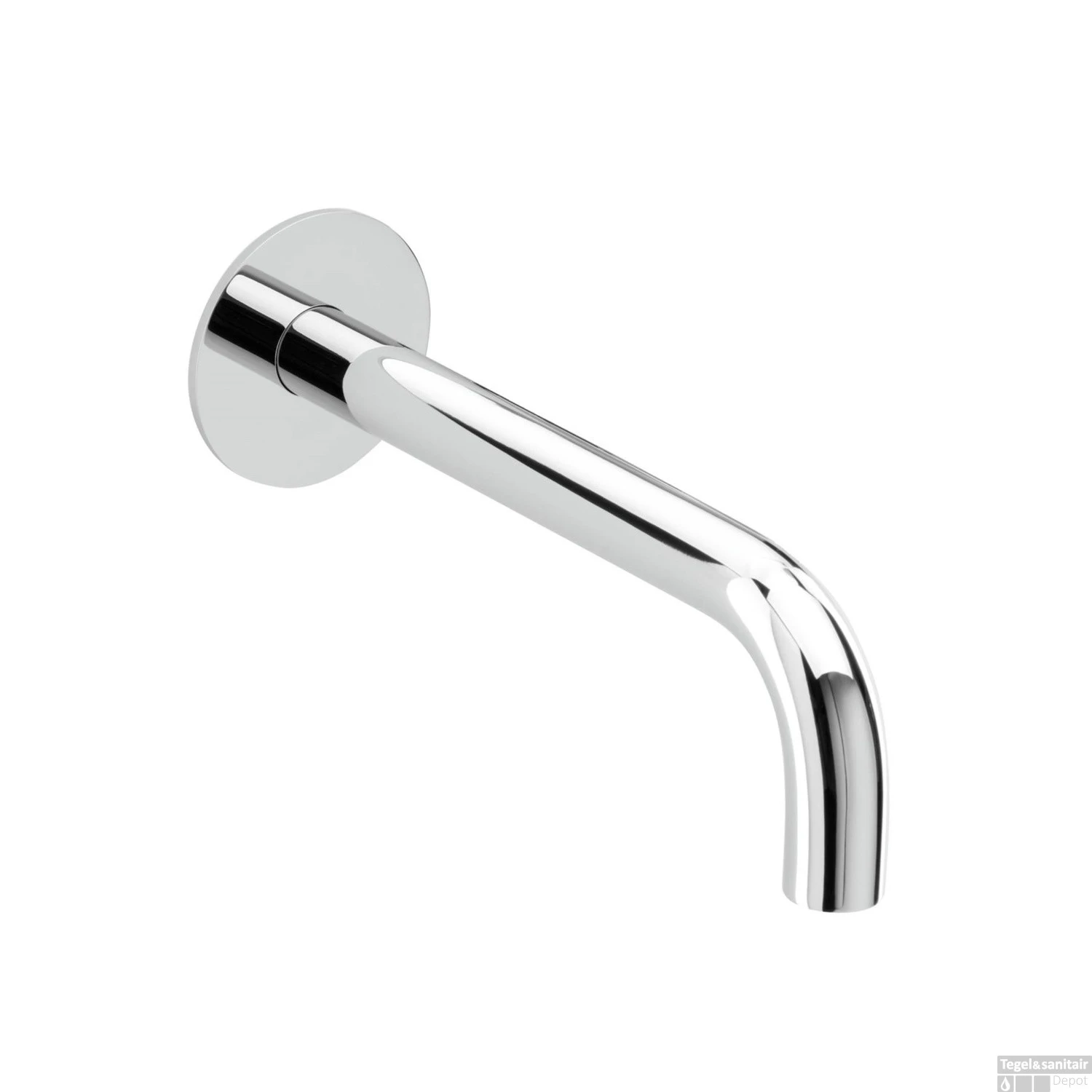 Wanduitloop Herzbach Living 24 Cm Ronde Rozetten Chroom 1 Wanduitloop Herzbach Living 24 Cm Ronde Rozetten Chroom