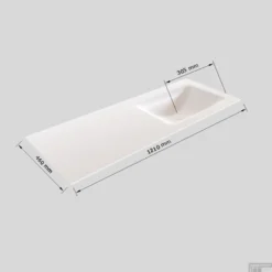 Badkamermeubel Solid Surface BWS Oslo 120x46 Cm Rechts Mat Antraciet 4 Laden (met 1 Kraangat) 13 Badkamermeubel Solid Surface BWS Oslo 120x46 Cm Rechts Mat Antraciet 4 Laden (met 1 Kraangat) -Baden Luxe Verkoop wastafel rechts 120 cm 4 lades tech 11