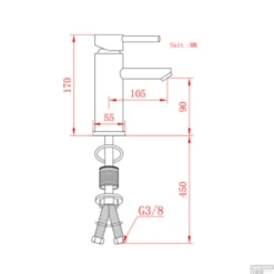 Wastafelkraan Boss & Wessing Gold Geborsteld Messing Mat Goud -Baden Luxe Verkoop wastafelkraan boss wessing gold geborsteld messing mat goud tec