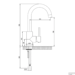 Wastafelmengkraan Brauer Chrome Edition Coldstart Opbouw Hoog Gebogen Korte Ronde Hendel Chroom -Baden Luxe Verkoop wastafelkraan brauer opbouw hoog coldstart rond eenhendel draaibare uitloop chroom tech 3