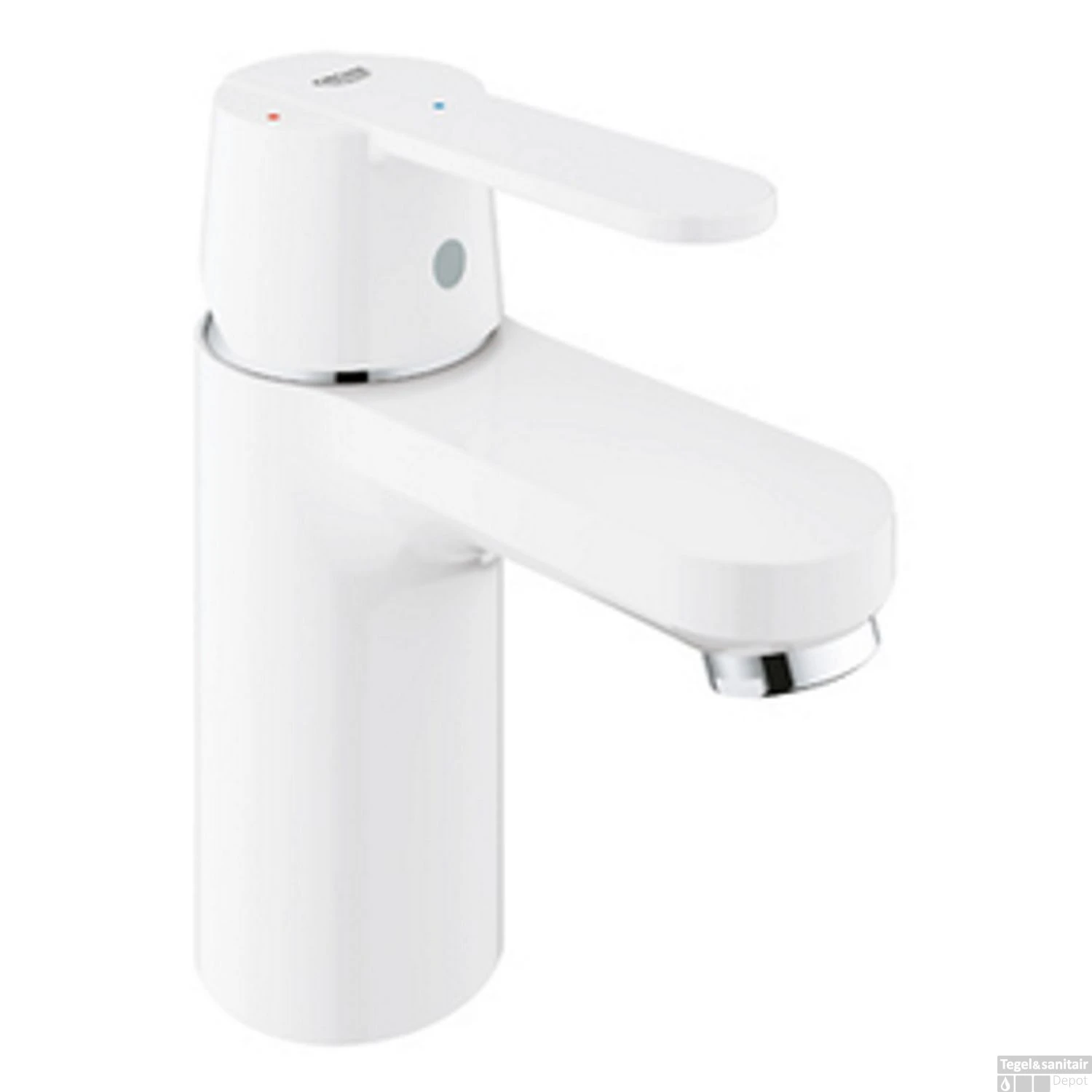 Wastafelkraan Grohe Get EcoJoy S-size Met Push Open Wit