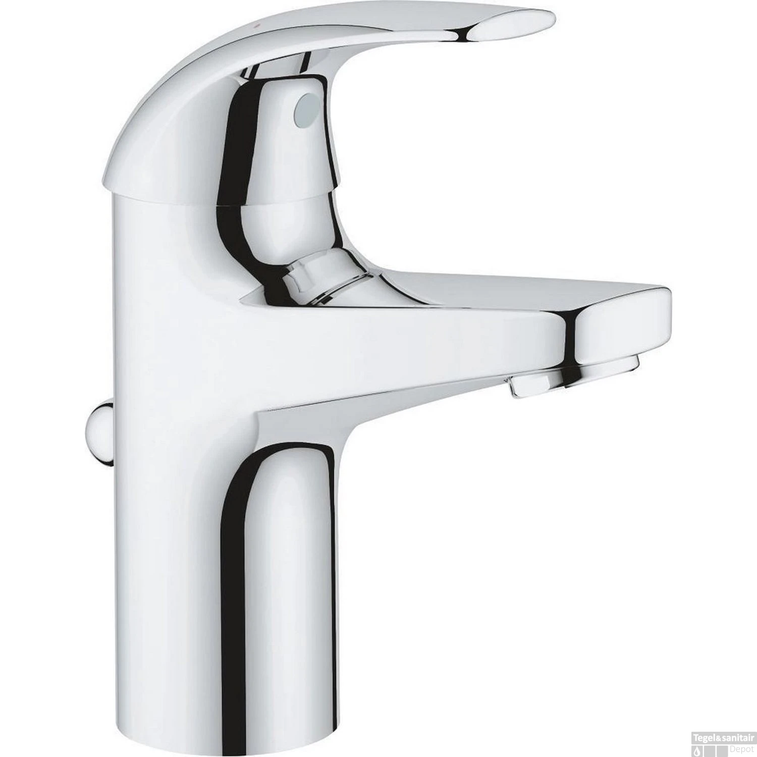 Wastafelkraan Grohe Start Curve 1-gats S-size Met Waste En 28 Mm Cartouche Chroom