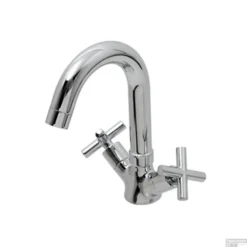 Wastafelkraan Plieger Cross 1-Gats Met Hoge Draaibare Uitloop