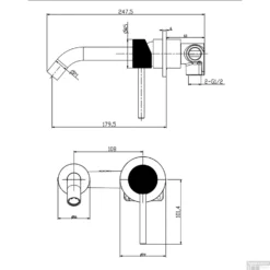 Wastafelkraan Wiesbaden Ribbd Inbouw Mengkraan Eenhendel Inclusief Afdekplaat Gunmetal -Baden Luxe Verkoop wastafelkraan wiesbaden ribbd inbouw mengkraan eenhendel inclusief afdekplaat gunmetal 29.5333 tech