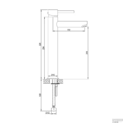 Wastafelmengkraan Brauer Black Edition Coldstart Opbouw Hoog Platte Hendel Mat Zwart -Baden Luxe Verkoop wastafelmengkraan brauer black verhoogd hd3 coldstart mat zwart tech