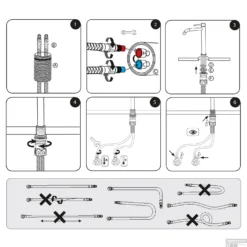 Wastafelmengkraan Differnz Hoog Gebogen Goud -Baden Luxe Verkoop wastafelmengkraan differnz hoog gebogen goud detail3