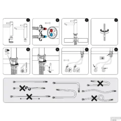 Wastafelmengkraan Differnz Recht Koper -Baden Luxe Verkoop wastafelmengkraan differnz recht koper extra