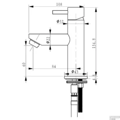 Wastafelmengkraan Differnz Recht Mat Zwart -Baden Luxe Verkoop wastafelmengkraan differnz recht mat zwart tech